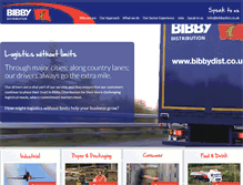 Tablet Screenshot of bibbydist.co.uk